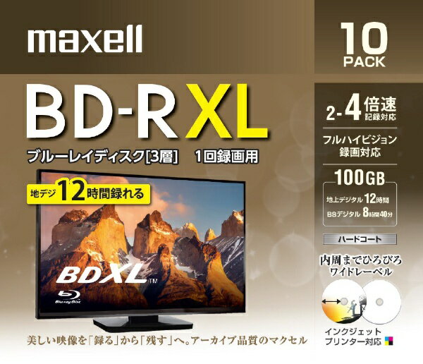 }NZbMaxell ^pBD-R XL 100GB 10 BRV100WPE.10S BRV100WPE.10S [10  100GB  CNWFbgv^[Ή]