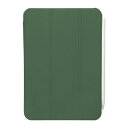 BUFFALO|バッファロー Pad mini(第6世代)用 ハイブリッドマットレザーケース グリーン BSIPD2108CHLGR(2)