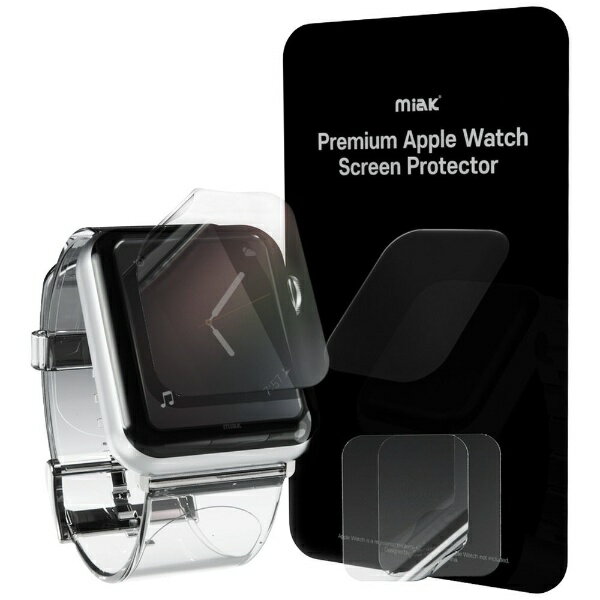 ROA｜ロア セルフヒーリング 液晶保護フィルム for Apple Watch Series 7（45mm）（2枚入り） miak（ミアック） MA22173AW