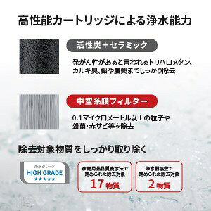楽天ビック(ビックカメラ×楽天)の三菱ケミカルクリンスイ｜MITSUBISHI CHEMICAL 蛇口直結型浄水器 CSP811WT｜アングル2