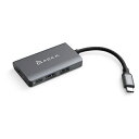 A_GcbADAM elements fϊA_v^ [USB-C IXX HDMI /USB-Ax2{USB-CXd /USB Power DeliveryΉ /60W] 4KΉ(Mac/Windows) O[ AAPADHUBA01MGY