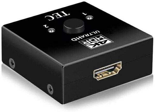 楽天ビック(ビックカメラ×楽天)のTEC｜テック HDMI切替器 [2入力1出力・1入力2出力 /双方向] ブラック THDSW2W-4K60 [4K対応 /手動]｜アングル2