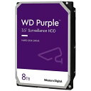 WESTERN DIGITAL｜ウェスタン デジタル WD84PURZ 内蔵HDD SATA接続 WD Purple(監視システム用)128MB 8TB /3.5インチ