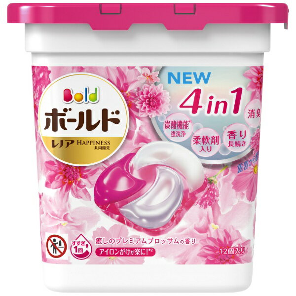 P&G｜ピーアンドジー ボールド ジェルボール 4D 癒しのプレミアムブロッサムの香り 本体 12個 プレミアムブロッサム