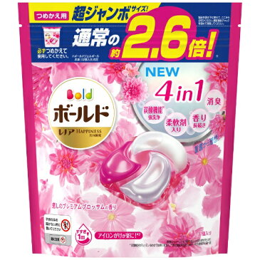 P&G｜ピーアンドジー ボールド ジェルボール 4D 癒しのプレミアムブロッサムの香り つめかえ超ジャンボサイズ 31個 プレミアムブロッサム