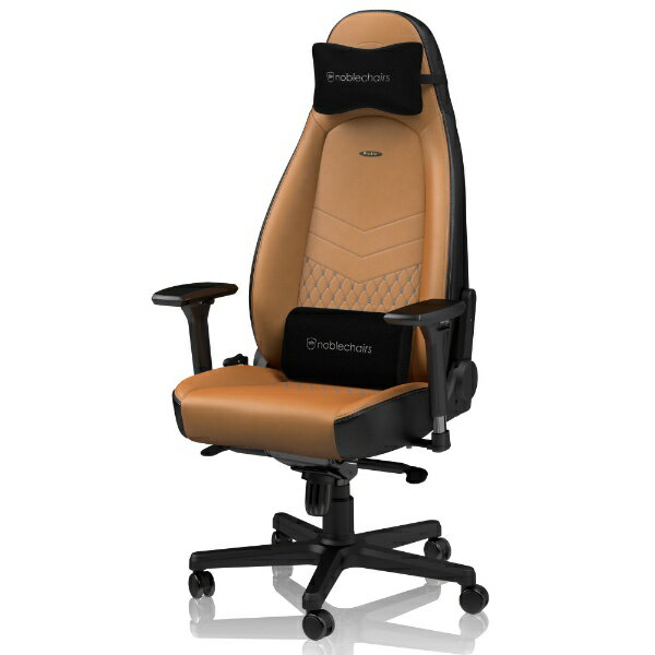 noblechairs｜ノーブルチェアーズ ゲーミングチェア ICON Real Leather コニャック NBL-ICN-RL-CBK-SGL