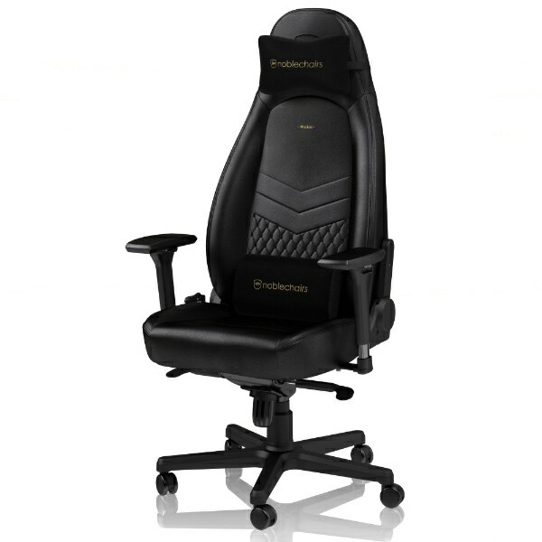 noblechairs｜ノーブルチェアーズ ゲーミングチェア ICON Real Leather ブラック NBL-ICN-RL-BLA-SGL