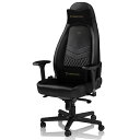 noblechairs｜ノーブルチェアーズ ゲーミングチェア ICON Real Leather ブラック NBL-ICN-RL-BLA-SGL