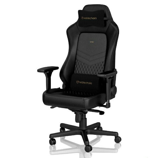 noblechairs｜ノーブルチェアーズ ゲーミングチェア HERO Real Leather ブラック NBL-HRO-RL-BLA-SGL