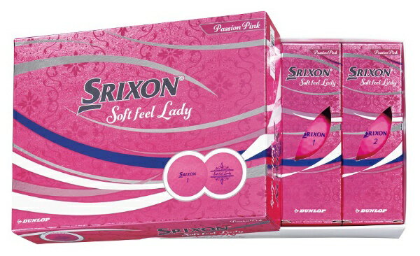 ダンロップ スリクソン｜DUNLOP SRIXON ゴルフボール スリクソン SOFT FEEL LADY パッションピンク SNSFL5PPK [12球（1ダース）]【オウンネーム非対応】