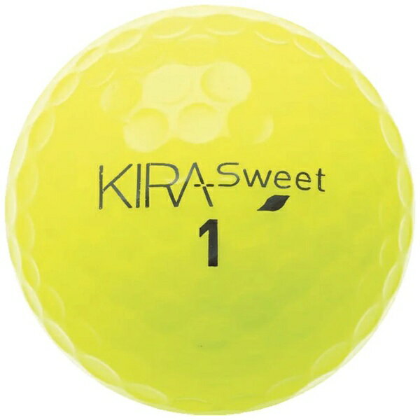 【エントリーで最大2万ポイント当たる｜4/23まで】 キャスコ｜kasco レディース ゴルフボール KIRA SWEET イエロー KIRASWEET [12球（1ダース）]【返品交換不可】 2