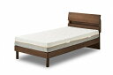 関家具|SEKI FURNITURE 【フレームのみ】デミール3(シングルサイズ/ウォールナット/スノコ床板/2口コンセント付き/収納なし)【キャンセル・返品不可】 【代金引換配送不可】