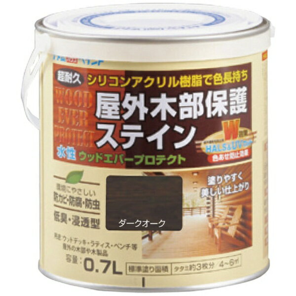 Coating, Repair, Various Materials - アトムサポート｜Atom Support アトムペイント水性ウッドエバープロテクト07Lダークオーク 00001-08906