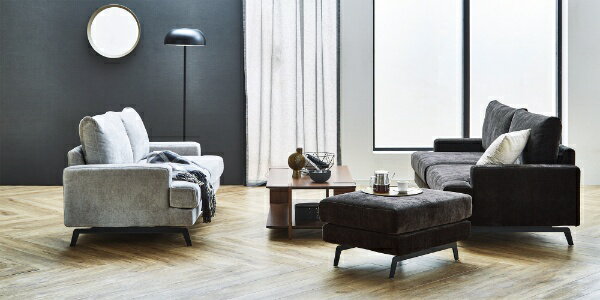 関家具|SEKI FURNITURE 3人掛けソファ エレーナ(グレー/約幅194×奥行88×高さ80×座面高さ42cm)【キャンセル・返品不可】 [2]