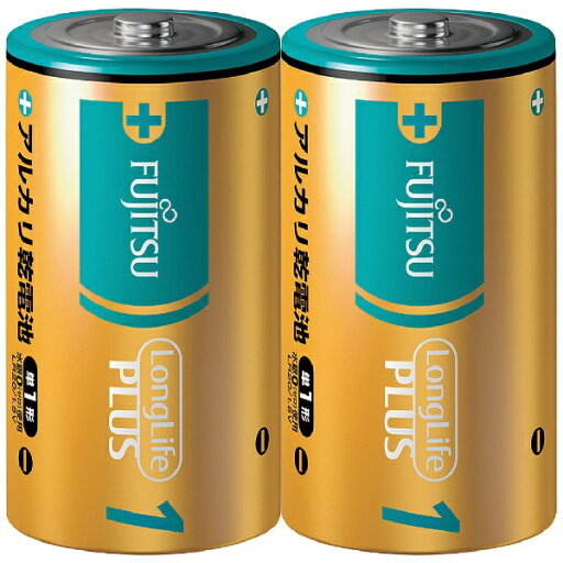 FUJITSU|富士通 富士通アルカリ乾電池単1LongLifePlus2個パック LR20LP2S FUJITSU|富士通 富士通アルカリ乾電池単1LongLifePlus2個パック LR20LP2S