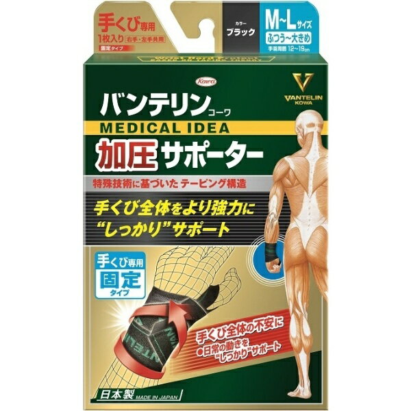 KOWA｜興和 バンテリンコーワ 加圧サポーター 手くび専用 固定 フリー