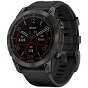 GARMINbK[~ fenix 7 Sapphire Dual Power ySuicaΉz GARMIN Ti Carbon Gray DLC Black 010-02540-29yga2303z