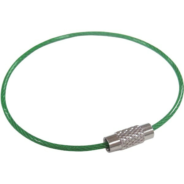 ニッサチェイン|NISSA CHAIN ニッサチェインビニコートキーワイヤー緑160mm1PK=1個入り P-17525123