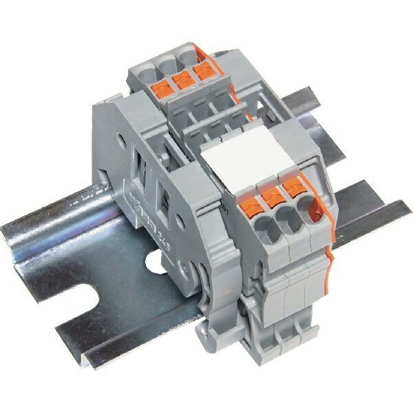 トラスコ中山｜TRUSCO NAKAYAMA TRUSCOスプリング式端子台2線式3極電線サイズ0．25?1．5 SPTB18A-2-3P4500