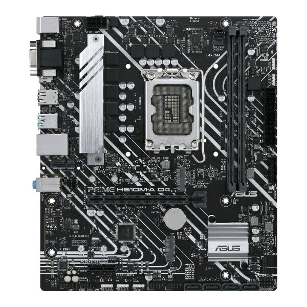 インテル H610 (LGA 1700) mic-ATXマザーボード、DDR4、PCIe 4.0、デュアルM.2スロット、Intel 1Gbイーサネット、DisplayPort、HDMI、D-Sub、USB 3.2 Gen2ポート、SATA 6 Gbps、アドレサブル Gen2ヘッダー、Aura Sync■インテル LGA 1700ソケット、第12世代インテルプロセッサーに対応■包括的な冷却機能VRMヒートシンク、PCHヒートシンク、Fan Xpert 2+搭載■超高速接続性32Gbps M.2スロット、Intel 1Gbイーサネット、USB 3.2 Gen2ポート■Aura Sync RGBRGB LEDストリップ用のアドレスサブルなGen 2ヘッダーを搭載し、Aura Sync対応ハードウェアと簡単に同期させることが可能