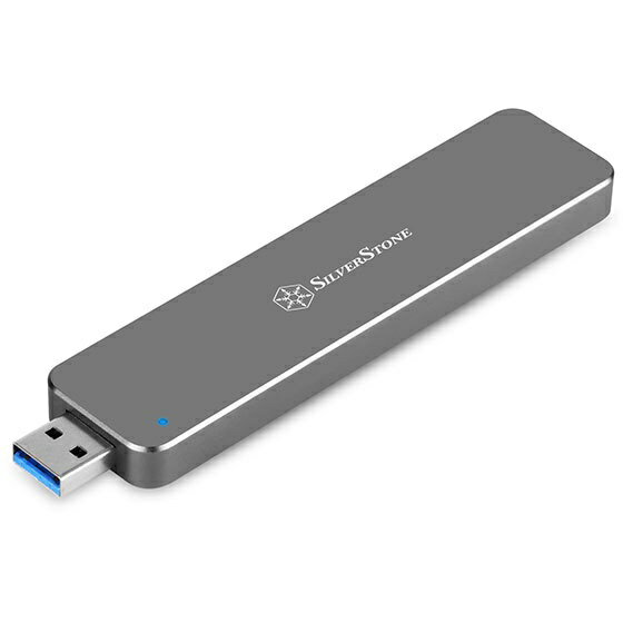 SilverStone｜シルバーストーン SSDケース USB-A接続 MS09 チャコールグレー SST-MS09C [M.2対応 /SATA /1台] - Image 2