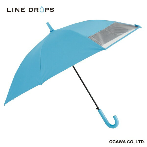 小川｜Ogawa 長傘 LINEDROPS サックス LD-KPS-4-50 晴雨兼用傘 /子供用 /50cm