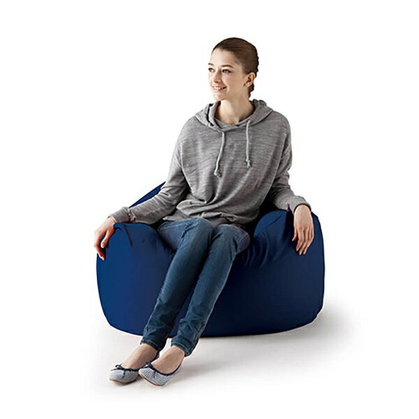 MOGU|モグ 【ビーズソファ】三角フィットソファ ネイビー [3]