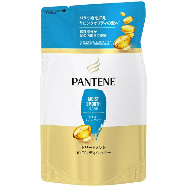 P&G｜ピーアンドジー PANTENE（パンテーン）モイストスムースケア トリートメントinコンディショナー つめかえ用 300g