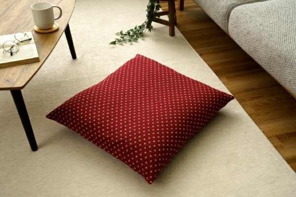 イケヒコ｜IKEHIKO 【カバーのみ】座布団カバー 詩織（ローズ/約55×59cm）のサムネイル