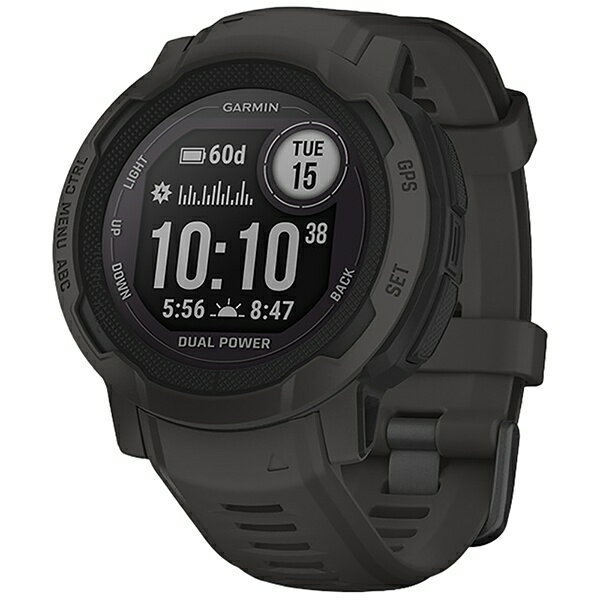 GARMIN｜ガーミン 【Suica対応】Instinct 2 Dual Power Graphite 010-02627-40