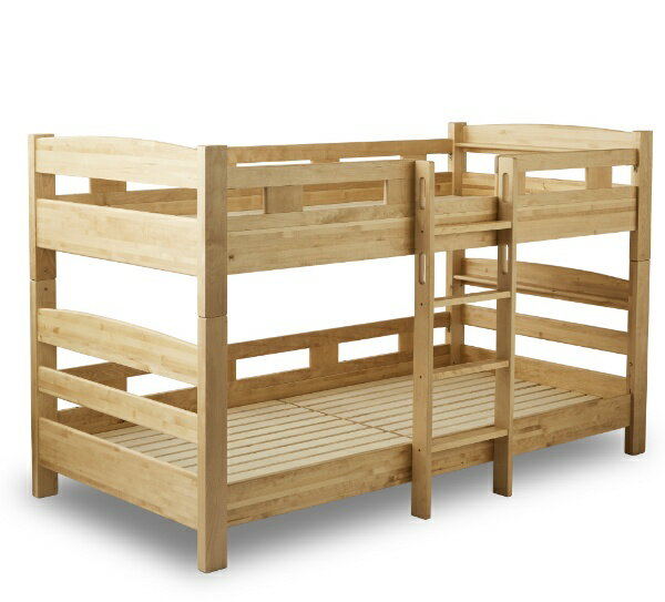 関家具｜SEKI FURNITURE 2段ベッド ビルケ（バーチ/約幅103.8×長さ202.5×高さ141cm/スノコ床板/分割使用可能） [シングルサイズ]【キャンセル・返品不可】 【代金引換配送不可】