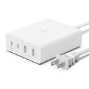 BELKIN｜ベルキン USB-C A 4ポート 108W GaN急速充電器 ホワイト WCH010DQWHJP 4ポート /USB Power Delivery対応 /GaN(窒化ガリウム) 採用