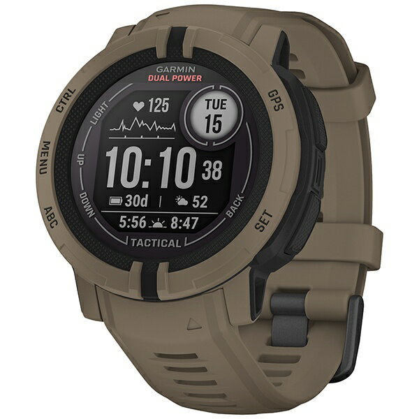 GARMIN｜ガーミン 【Suica対応】Instinct 2 Dual Power Tactical Edition Coyote Tan 010-02627-44