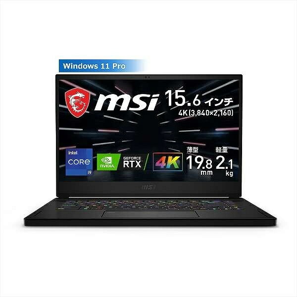 MSI｜エムエスアイ ゲーミングノートパソコン Stealth GS66 12U コアブラック GS66-12UH-059JP 15.6型 Windows11 Pro intel Core i9 メモリ：32GB SSD：1TB 2022年2月モデル 