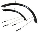 P&P COMPONENTS|ピーアンドピーコンポーネンツ アジャスタブルステーショートフェンダーセット(700×28〜32C/ブラック)