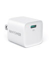 RAVPower 急速充電器 RAVPower｜ラブパワー RAVPower PD20W USB-C 1ポート 急速充電器 ホワイト RP-PC1027 WH [1ポート /USB Power Delivery対応]