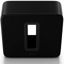 SONOS｜ソノス ワイヤレスサブウーファー Sonos Sub(Gen3) ブラック SUBG3JP1BLK [Wi-Fi対応]