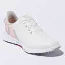 フットジョイ｜FootJoy 24.0cm レディース ゴルフシューズ WOMEN’S FJ フューエル BOA ウィズW：3E相当(ホワイト×ピンク) 92382【返品交換不可】