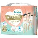 P&G｜ピーアンドジー Pampers パンパース 肌へのいちばん 超吸収スリムパンツ ビッグサイズ 12-22kg 32枚