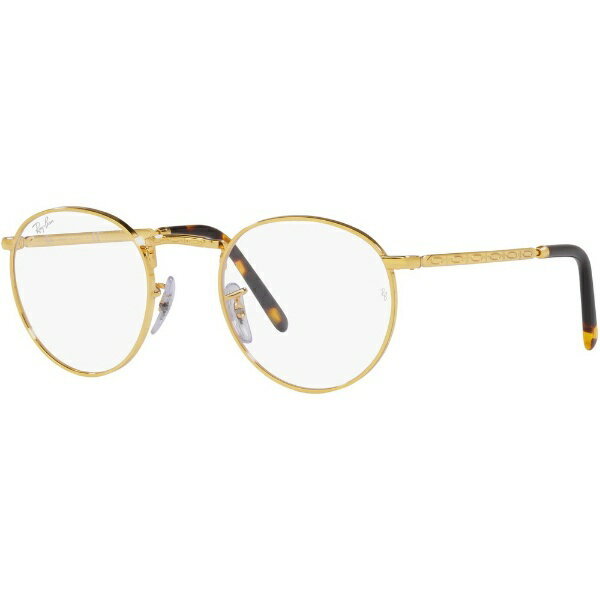 レイバン｜RayBan NEW ROUND メガネフレーム RX3637V 3086 50mm（レジェンドゴールド）