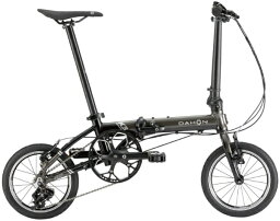 DAHON｜ダホン 14型 折りたたみ自転車 K3(ガンメタル×ブラック/外装3段変速)2022年モデル【キャンセル・返品不可】 【代金引換配送不可】