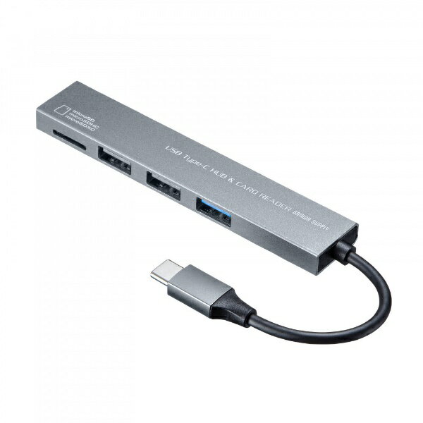 サンワサプライ｜SANWA SUPPLY ［USB-A オス→メス microSDカードスロット / USB-Ax3］変換アダプタ USB-3TCHC19S