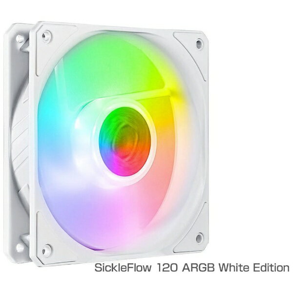 クーラーマスター｜COOLER MASTER ケースファン［120mm / 1800RPM］ SickleFlow 120 ARGB White Edition ホワイト MFX-B2DW-18NPA-R1