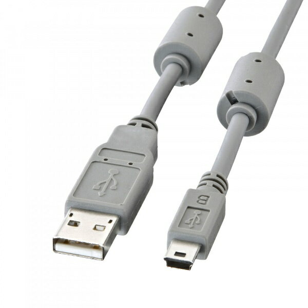 サンワサプライ｜SANWA SUPPLY USB-A ⇔ mini USBケーブル  KU-AMB518K