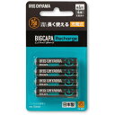 ■1回の充電で長く使える充電式ニッケル水素電池です。■幅広い用途に使える、スタンダードタイプです。■約1000回、繰り返し使えます。※JIS C8707 2013（7.5.1.3）■ 充電済みなので買ってすぐに使うことができます。■フル充電後、1年たってもすぐに使えます。※20℃環境下での1年後容量残存率80%