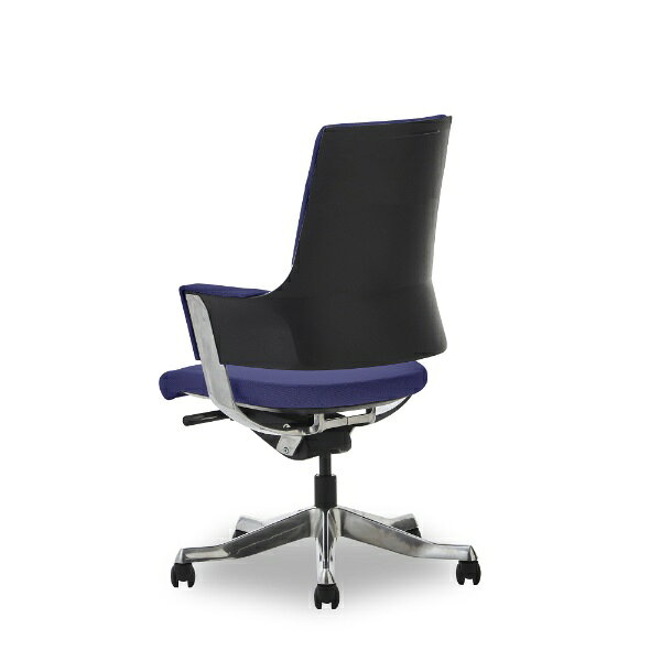 関家具|SEKI FURNITURE 【メリーフェア】オフィスチェア デルフィ ファブリック ミドルタイプ(ネイビーブルー/布張り/約幅63.5×奥行63.5×高さ97.5〜107.5×座面高さ40.5〜50.5cm)【キャンセル・返品不可】 [3]