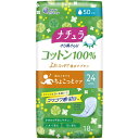 大王製紙｜Daio Paper ナチュラ さら肌さらり コットン100％よれスッキリ吸水ナプキン 24cm 50cc 18枚入