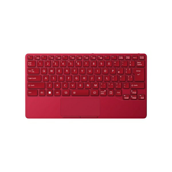 富士通｜FUJITSU キーボード FMV Mobile Keyboard(iPadOS/Mac/Windows11対応) ガーネットレッド FMV-NKBUR [有線・ワイヤレス /Bluetooth・USB-A＋USB-C]