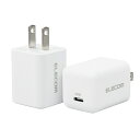 エレコム｜ELECOM USB Type-C 充電器 PD対応 20W タイプC ×1 2個セット 【 iPhone 他 】 小型 軽量 Type C USB-C ACアダプター コンセント ホワイト MPA-ACCP27WH 1ポート /USB Power Delivery対応