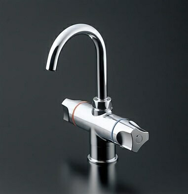 TOTO 元止め式台付2ハンドル混合水栓（[湯ぽっと]電気温水器用）です